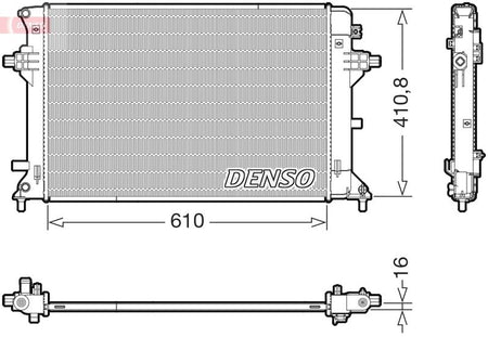 Denso DRM41038 Radiator, engine cooling - 1