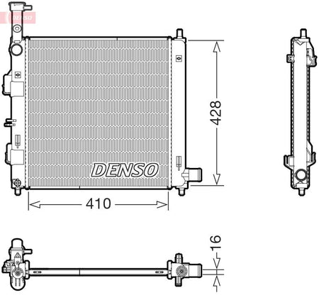 Denso DRM43014 Radiator, engine cooling - 1