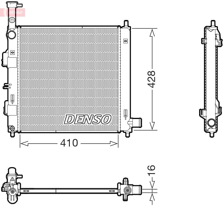 Denso DRM43014 Radiator, engine cooling - 1
