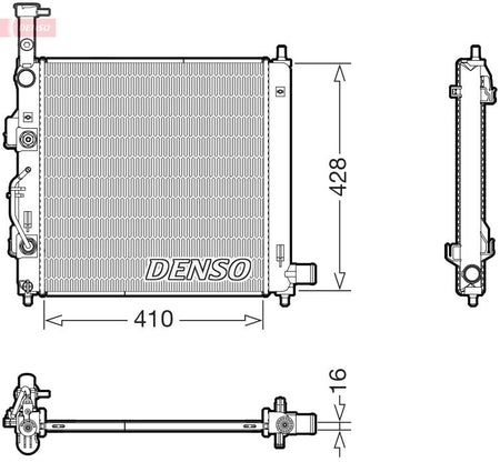 Denso DRM43015 Radiator, engine cooling - 1