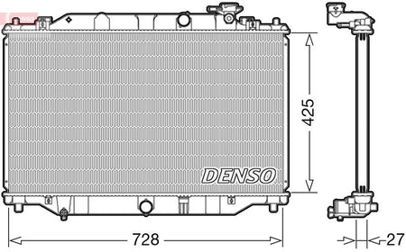 Denso DRM44040 Radiator, engine cooling - 1