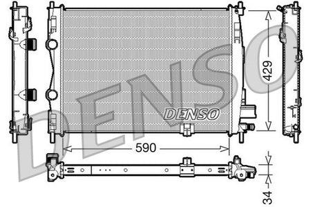 Denso DRM46018 Radiator, engine cooling - 1