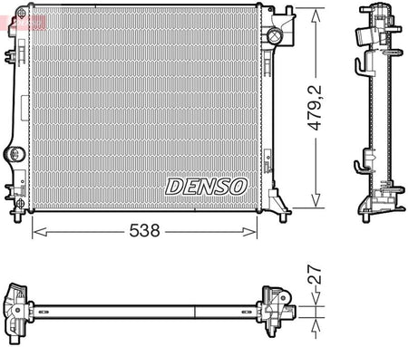 Denso DRM46080 Radiator, engine cooling - 1