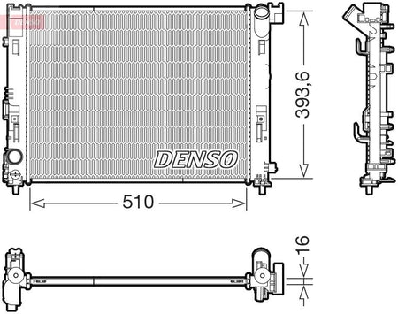 Denso DRM46103 Radiator, engine cooling - 1