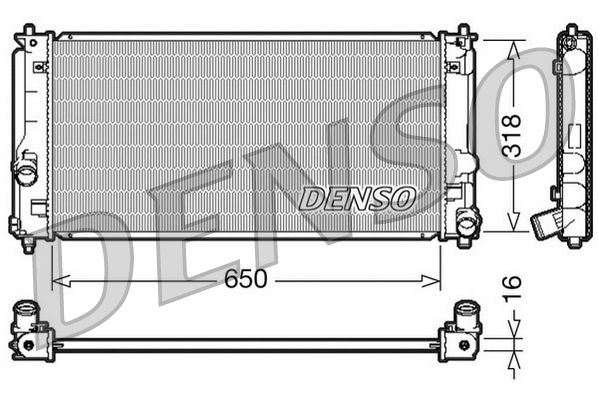 Denso DRM50044 Radiator, engine cooling - 1