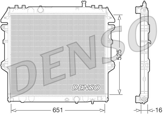 Denso DRM50069 Radiator, engine cooling - 1
