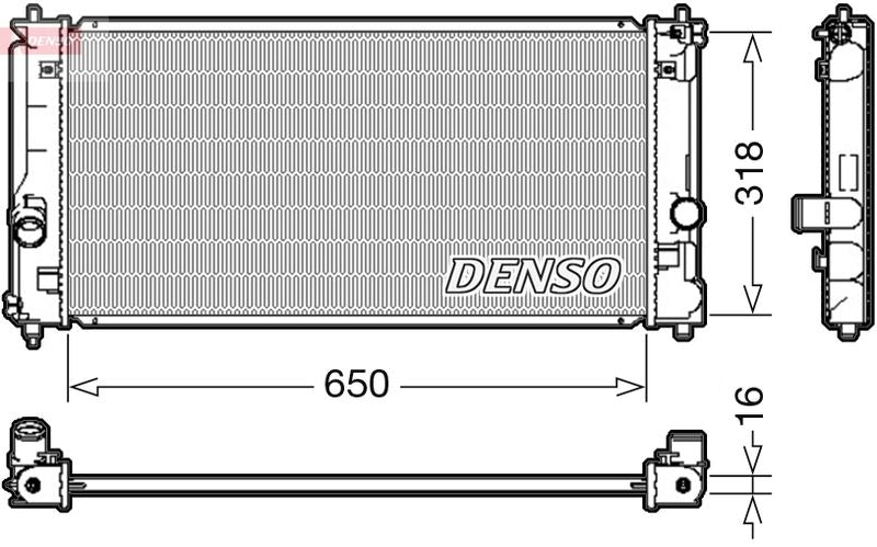 Denso DRM50081 Radiator, engine cooling - 1