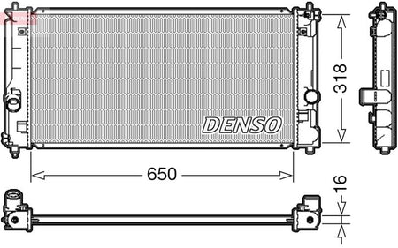 Denso DRM50081 Radiator, engine cooling - 1