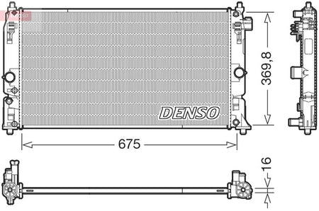 Denso DRM50150 Radiator, engine cooling - 1
