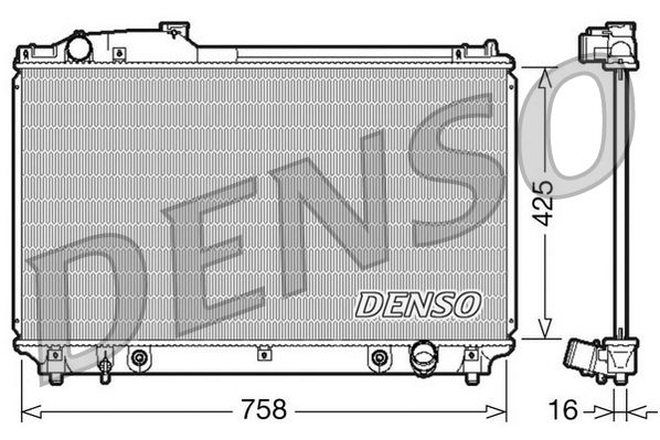 Denso DRM51003 Radiator, engine cooling - 1