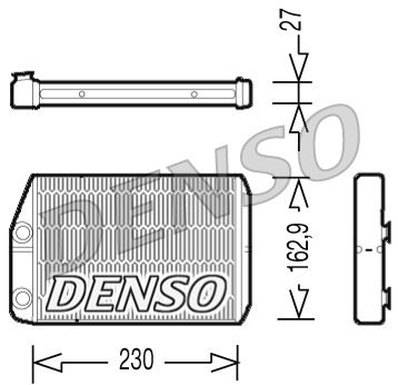 Denso DRR09034 Heat Exchanger, interior heating - 1