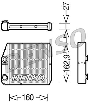 Denso DRR09035 Heat Exchanger, interior heating - 1