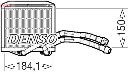 Denso DRR09102 Heat Exchanger, interior heating - 1