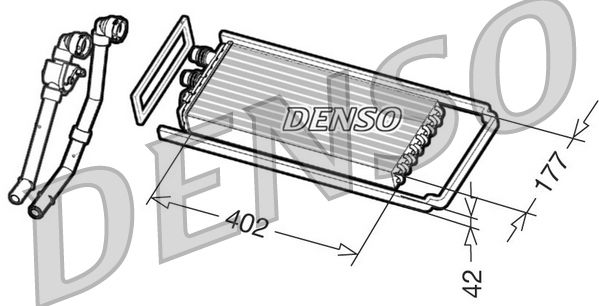 Denso DRR12101 Heat Exchanger, interior heating - 1