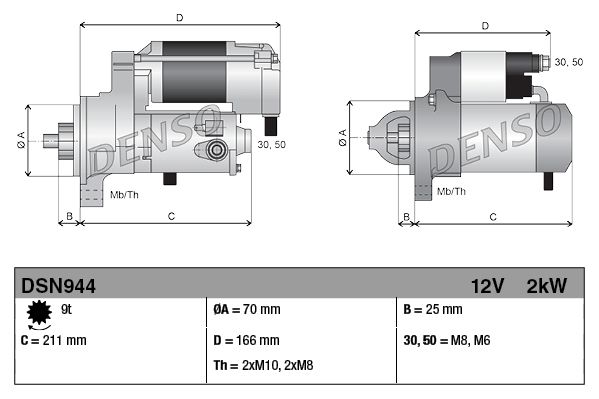 Denso DSN944 Starter - 3