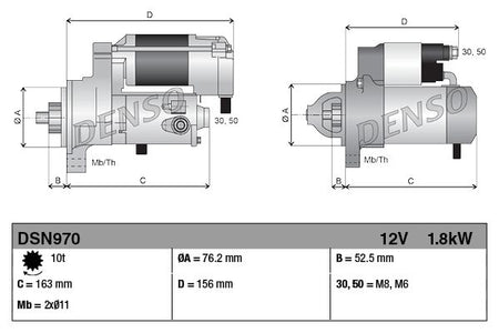 Denso DSN970 Starter - 4