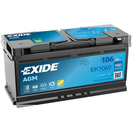 Exide AGM Battery  - 12 V - 106Ah - 950CCA