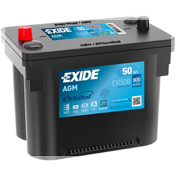 Exide AGM Battery  - 12 V - 50Ah - 800CCA