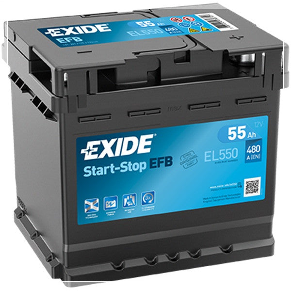 Exide EFB Battery  - 12 V - 55Ah - 540CCA