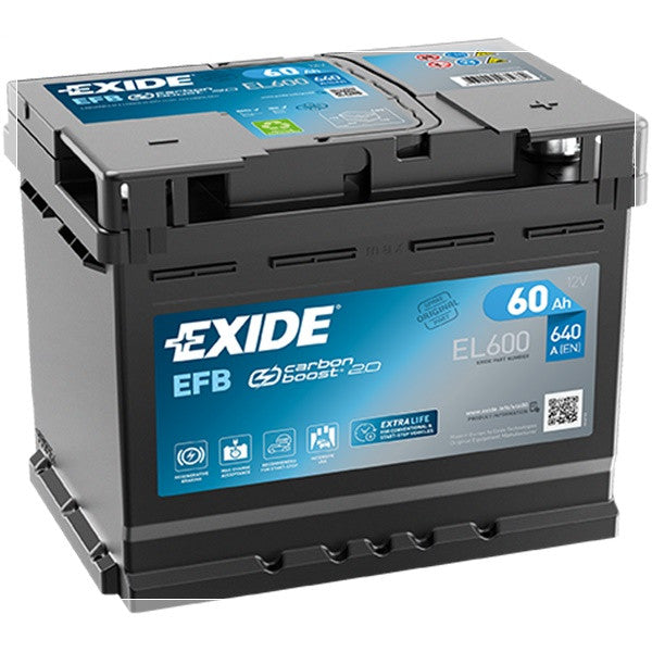 Exide EFB Battery  - 12 V - 60Ah - 640CCA
