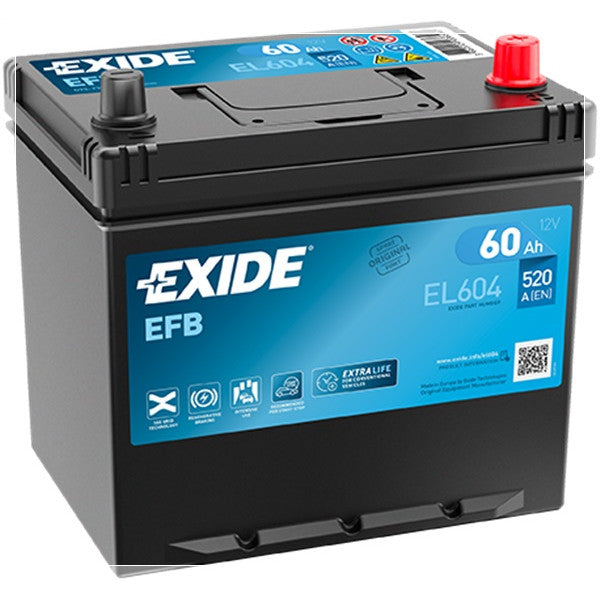 Exide EFB Battery  - 12 V - 60Ah - 520CCA