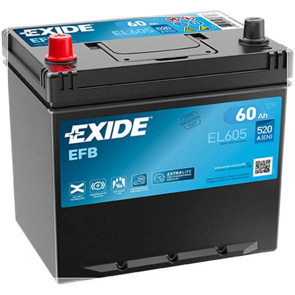 Exide EFB Battery  - 12 V - 60Ah - 520CCA