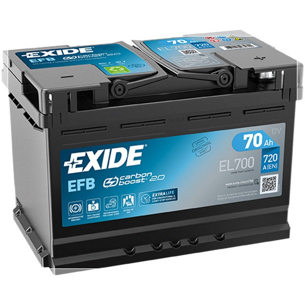 Exide EFB Battery  - 12 V - 70Ah - 760CCA