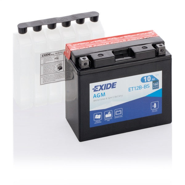 Exide Motorcycle Battery  - 12 V - 10Ah - 160CCA
