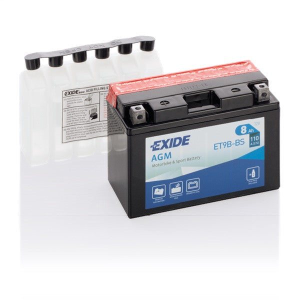 Exide Motorcycle Battery  - 12 V - 8Ah - 110CCA