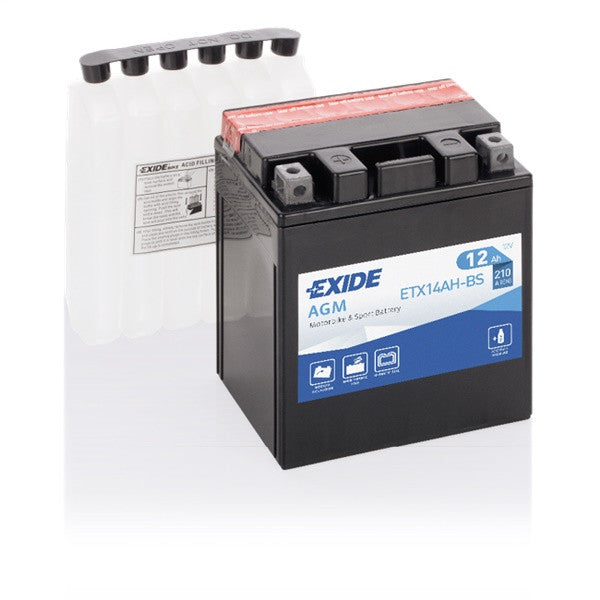 Exide Motorcycle Battery  - 12 V - 12Ah - 210CCA