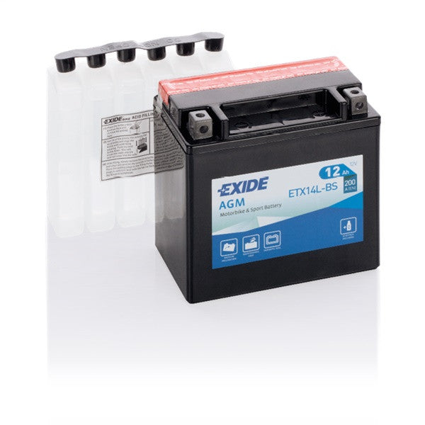 Exide Motorcycle Battery  - 12 V - 12Ah - 200CCA