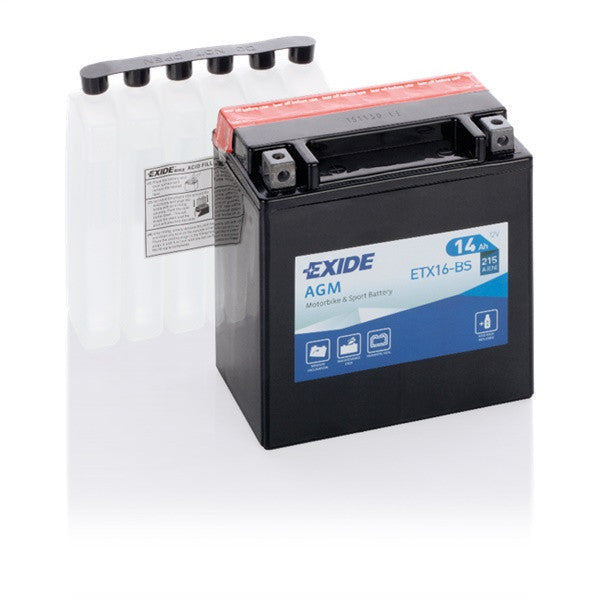 Exide Motorcycle Battery  - 12 V - 14Ah - 215CCA