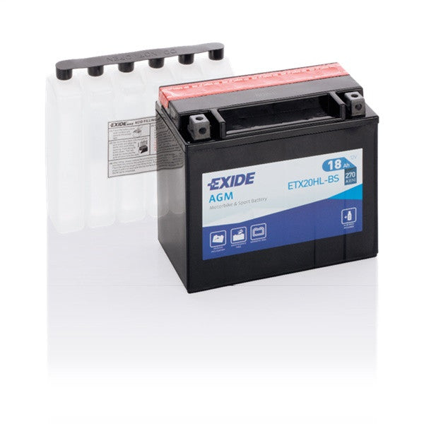 Exide Motorcycle Battery  - 12 V - 18Ah - 270CCA