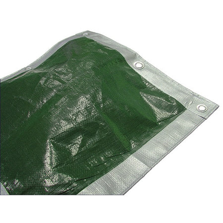 Tarpaulin - Green / Silver - 3.6m x 2.7m