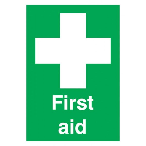 First Aid Sign - Rigid Polypropylene - 210mm x 148mm
