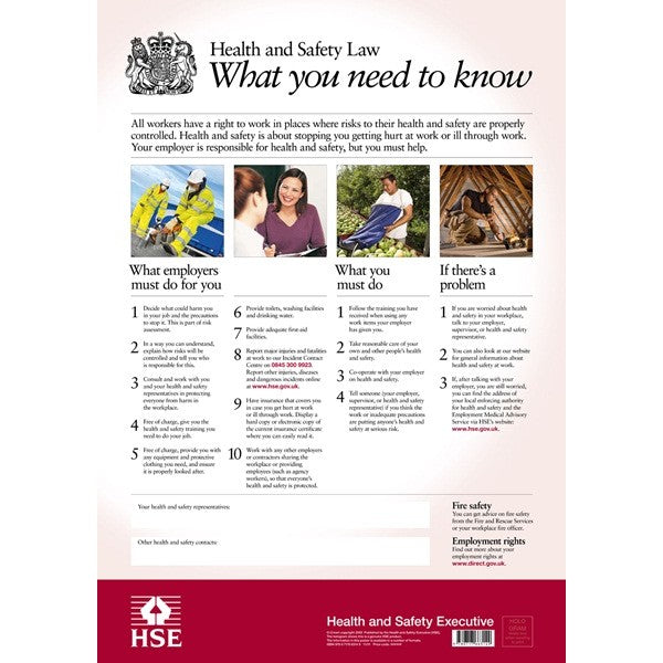 Health & Safety Law Poster - A2