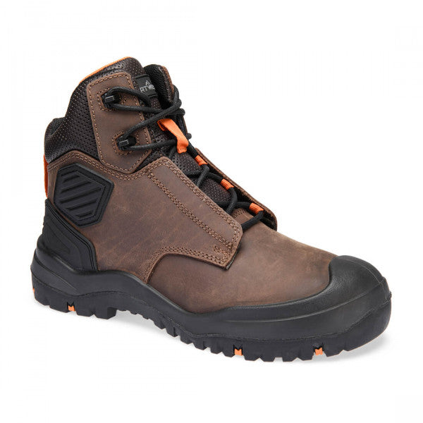 FT30 - Steel Leather Ankle Boot S3 SC HRO HI CI LG SR Brown/Orange