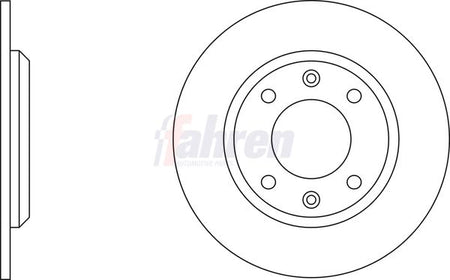 Fahren FBD6003 Brake Disc - 1