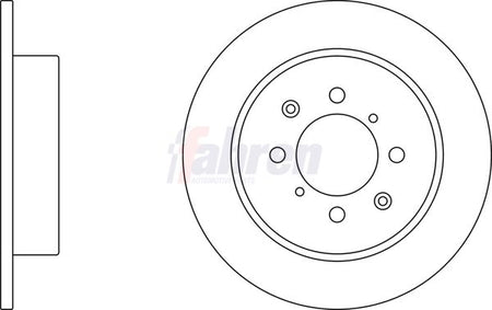 Fahren FBD6038 Brake Disc - 1