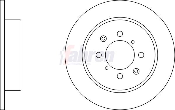 Fahren FBD6038 Brake Disc - 1