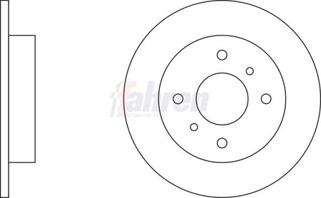 Fahren FBD6071 Brake Disc - 1