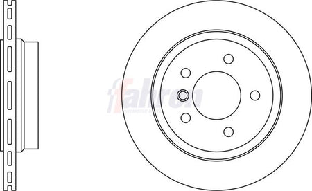 Fahren FBD6074 Brake Disc - 1