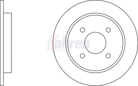 Fahren FBD6086 Brake Disc - 1