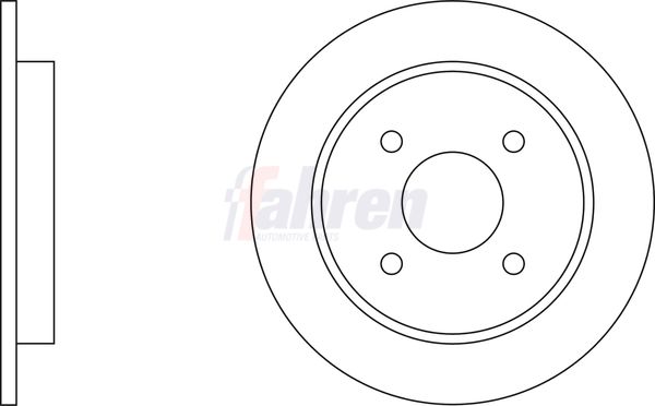 Fahren FBD6086 Brake Disc - 1
