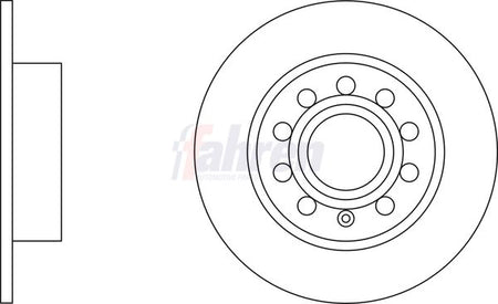 Fahren FBD6087 Brake Disc - 1