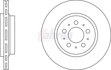 Fahren FBD6131 Brake Disc - 1