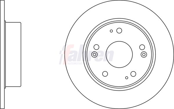 Fahren FBD6176 Brake Disc - 1