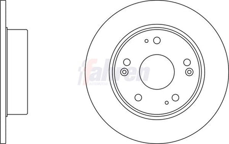 Fahren FBD6176 Brake Disc - 1