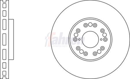 Fahren FBD6184 Brake Disc - 1