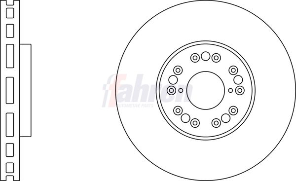 Fahren FBD6184 Brake Disc - 1